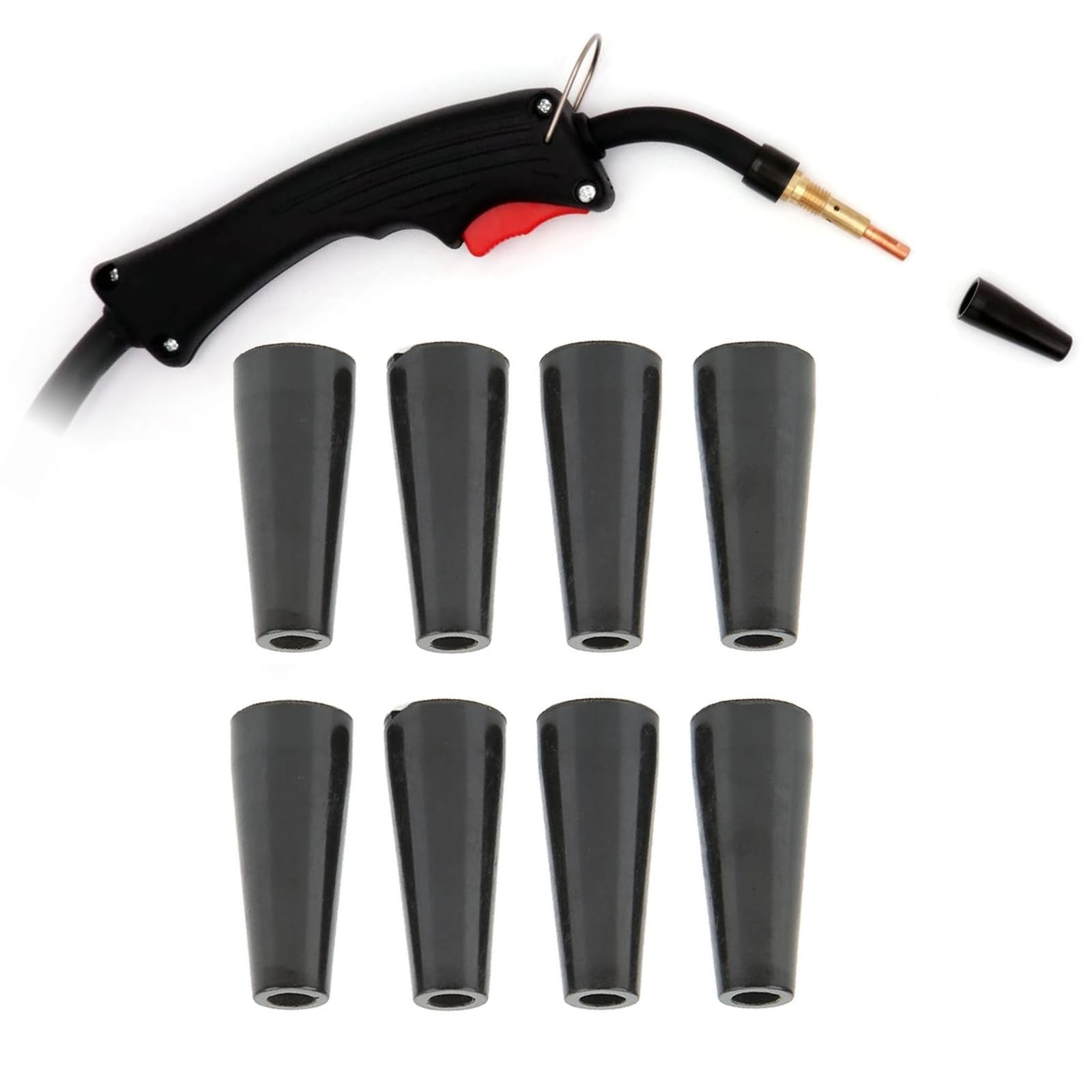 8 PCS Flux Core Gasless Nozzle KP1939-1 MIG Welding Accessories Replacement
