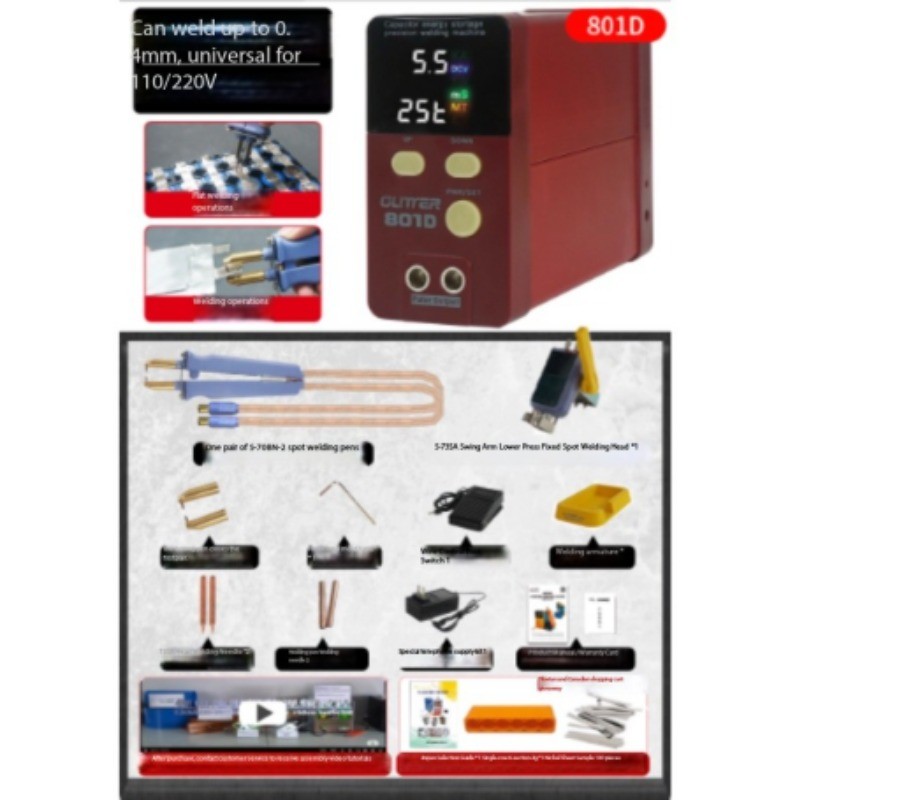 801D Butt Welding Capacitor Storage Battery Spot Welder