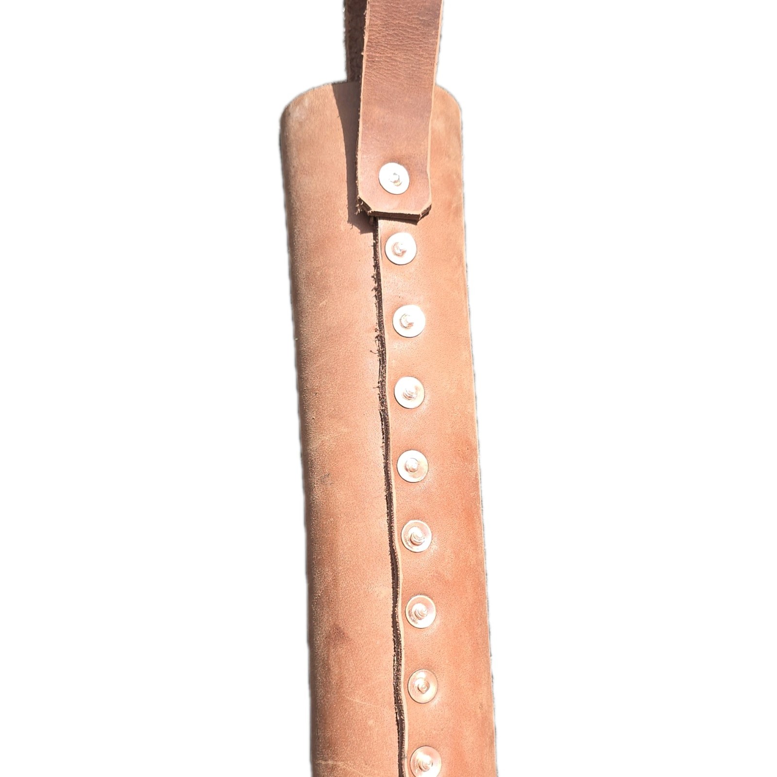 Leather Electrode Holder Pouch with Strap and Snap Closure for Welding