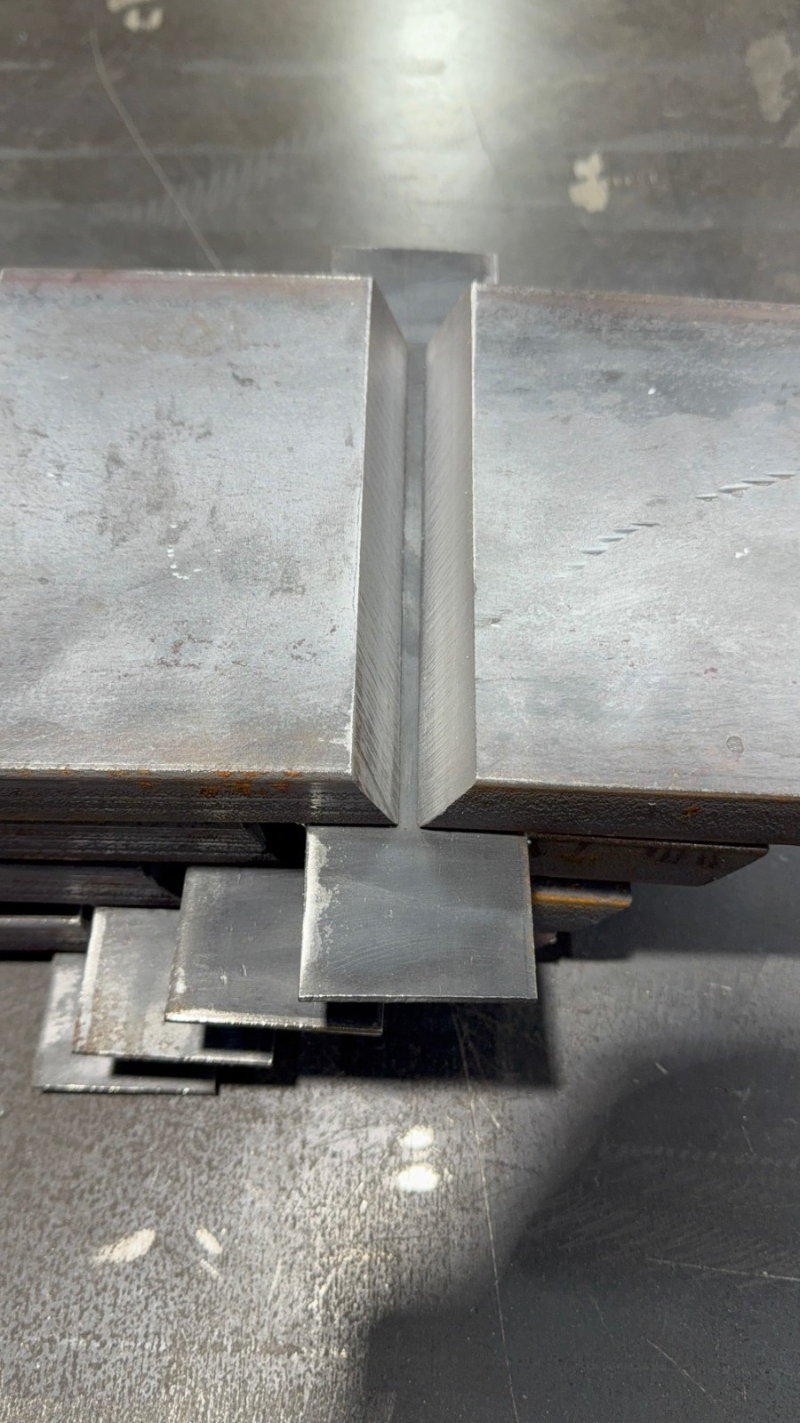 1″ Unlimited Thickness Weld Test Plate Couponss – AWS D1.1 w/ 2″ Back Strip-Asmb