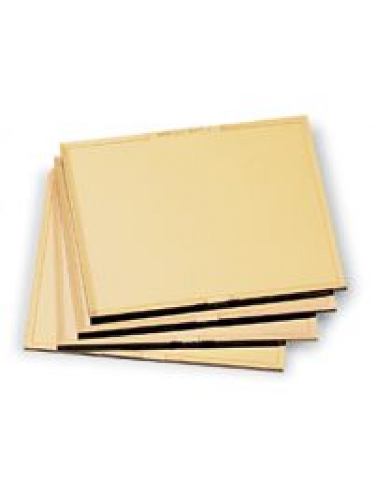 SHADE 9 GOLD WELDING FILTER PLATE – 4.5 x 5.25 – POLYCARBONATE LENS for HELMET