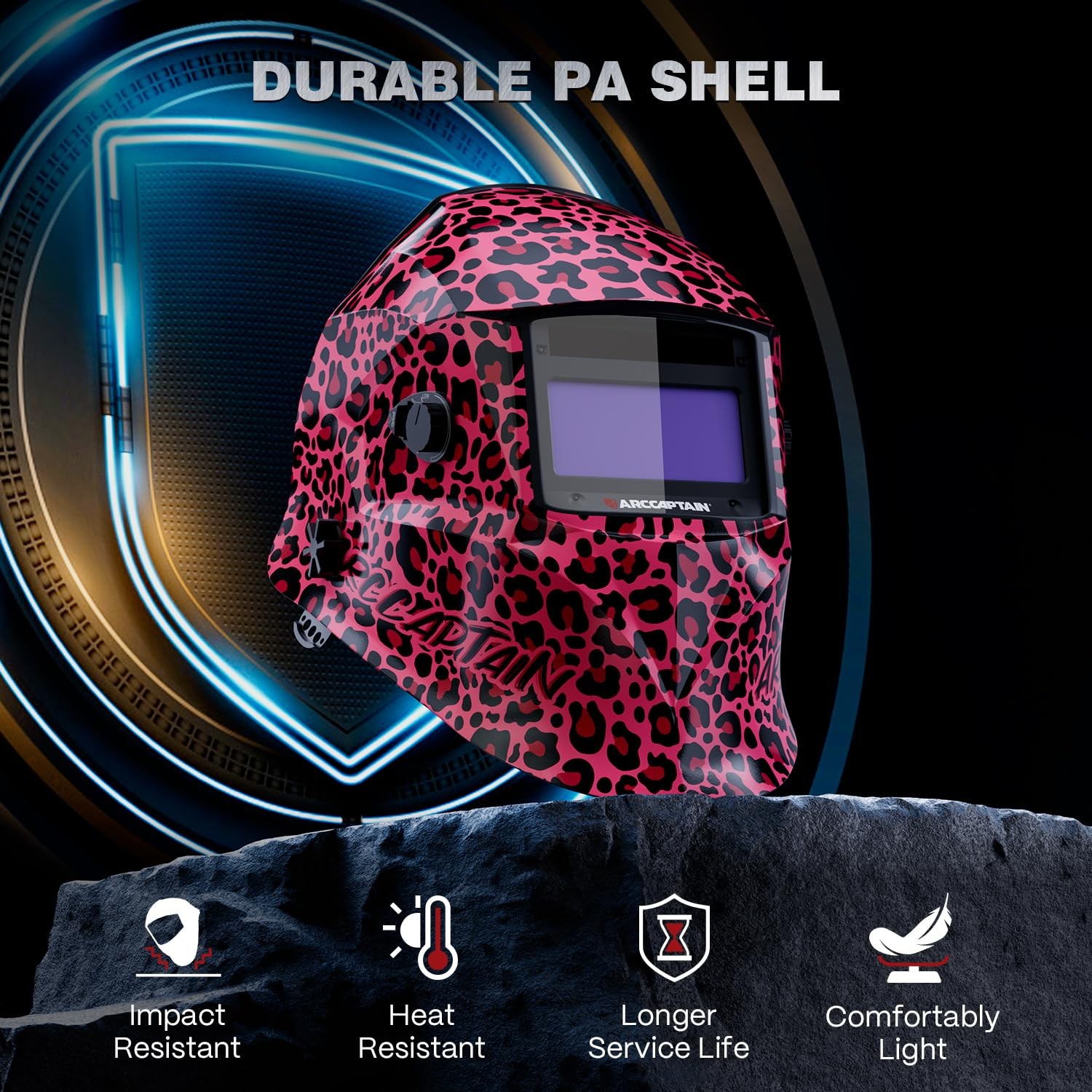 ARCCAPTAIN Welding Helmet Auto Darkening, 1/1/1/1 True Color Welding Hood, 4 …