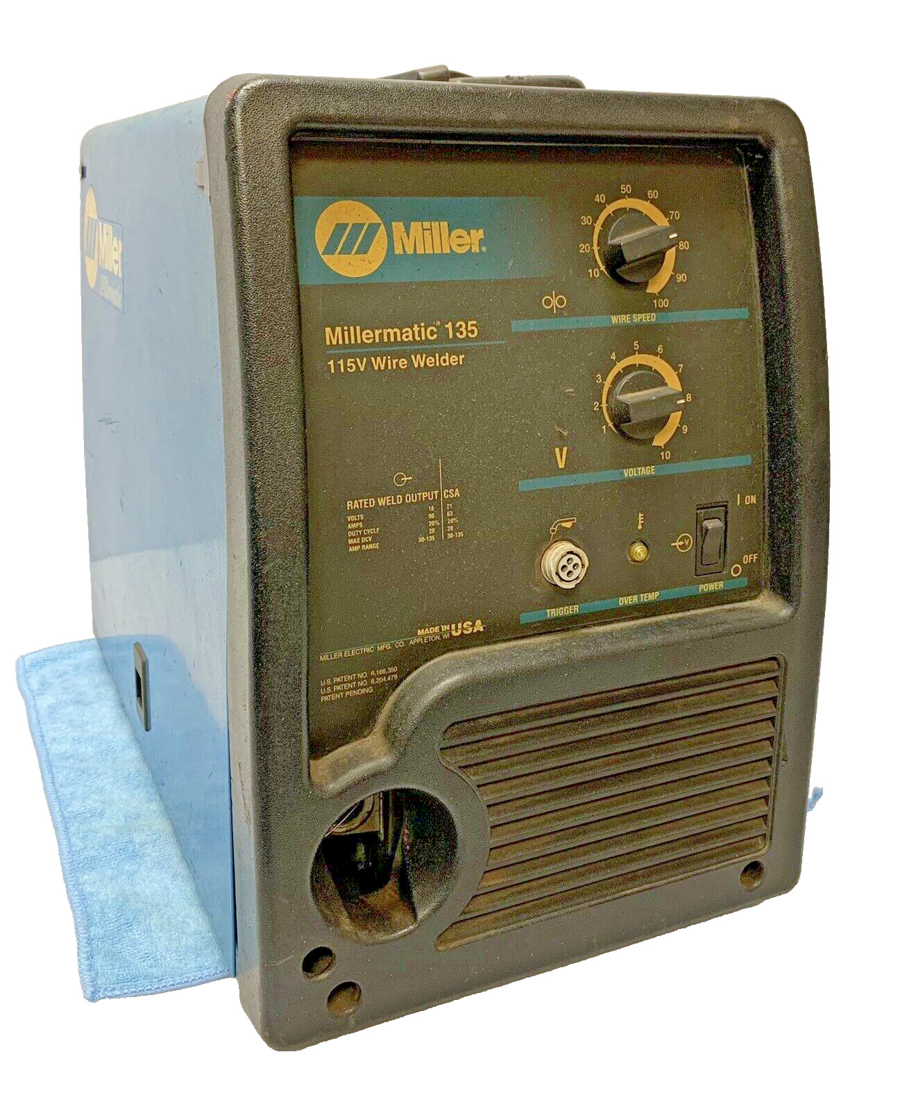 Miller Millermatic 135 115V Wire Welder 907048 20 A 2.5 KW 1 Phase 60 Hz