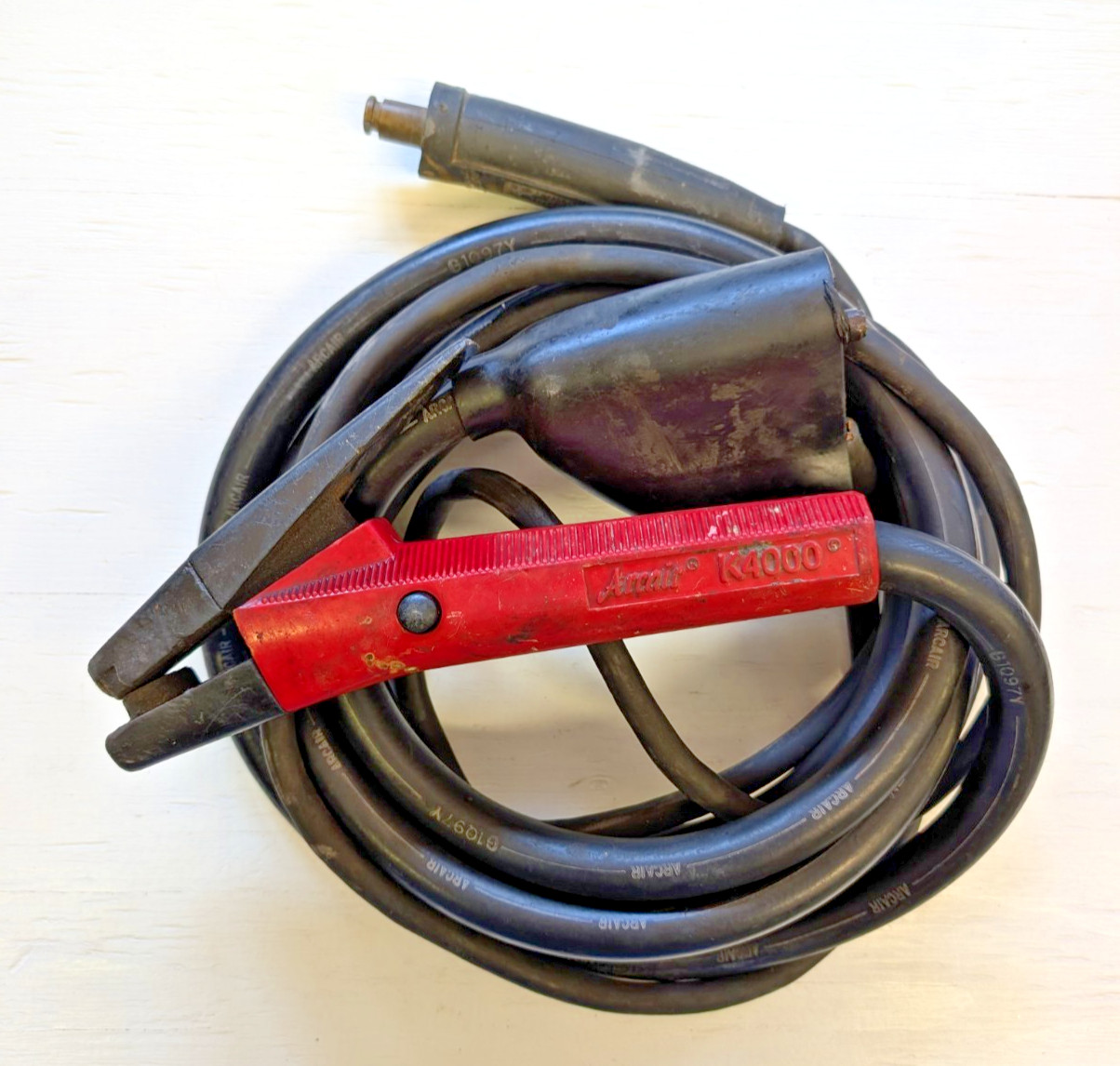 Genuine Arcair K4000 Air Carbon Arc Gouging Torch 10′ Used, Ground & Electrodes
