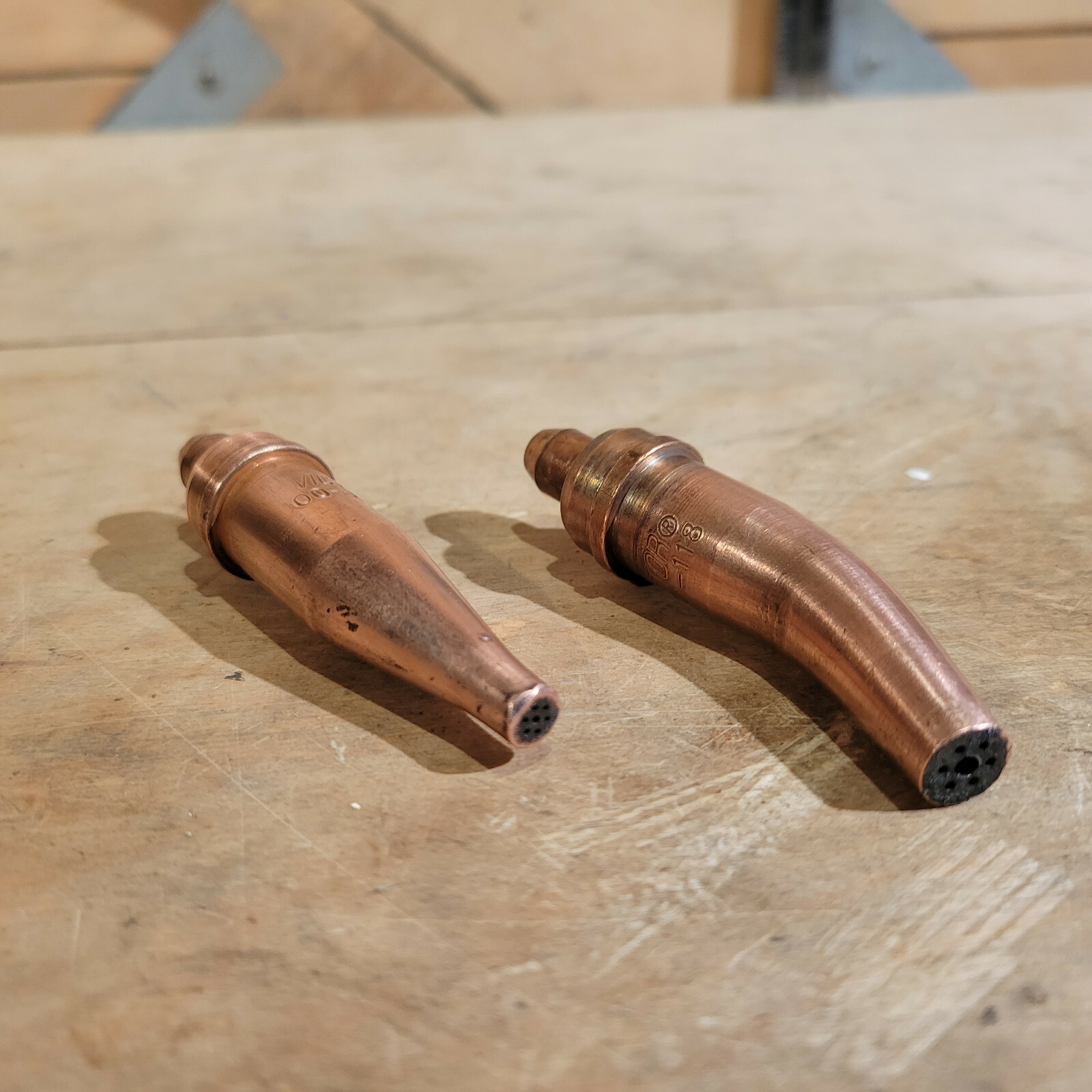 Victor Cutting Torch Tips Pair 2 1 118 & 00 1 101 Acetylene Swanky Barn