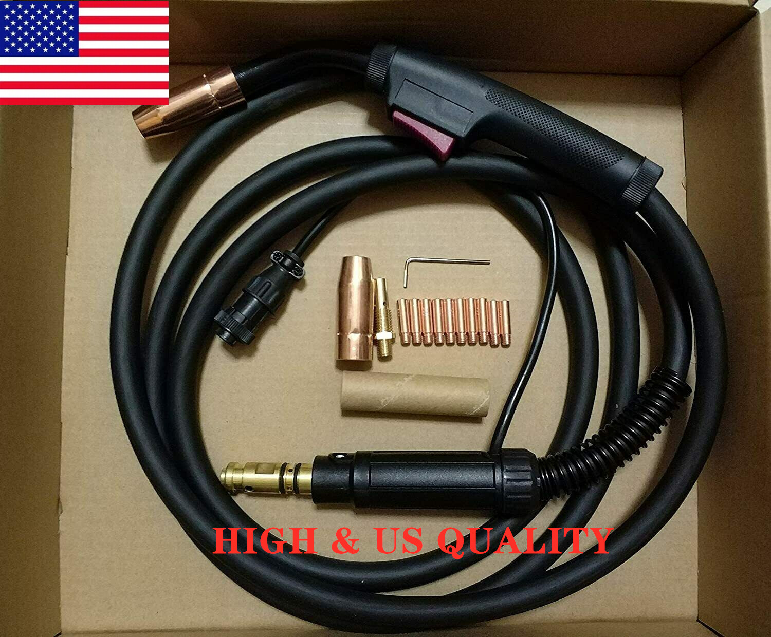MIG WELDING GUN &TORCH 10′ 150AMP for Lincoln Weld Pak 125HD/140HD/180HD