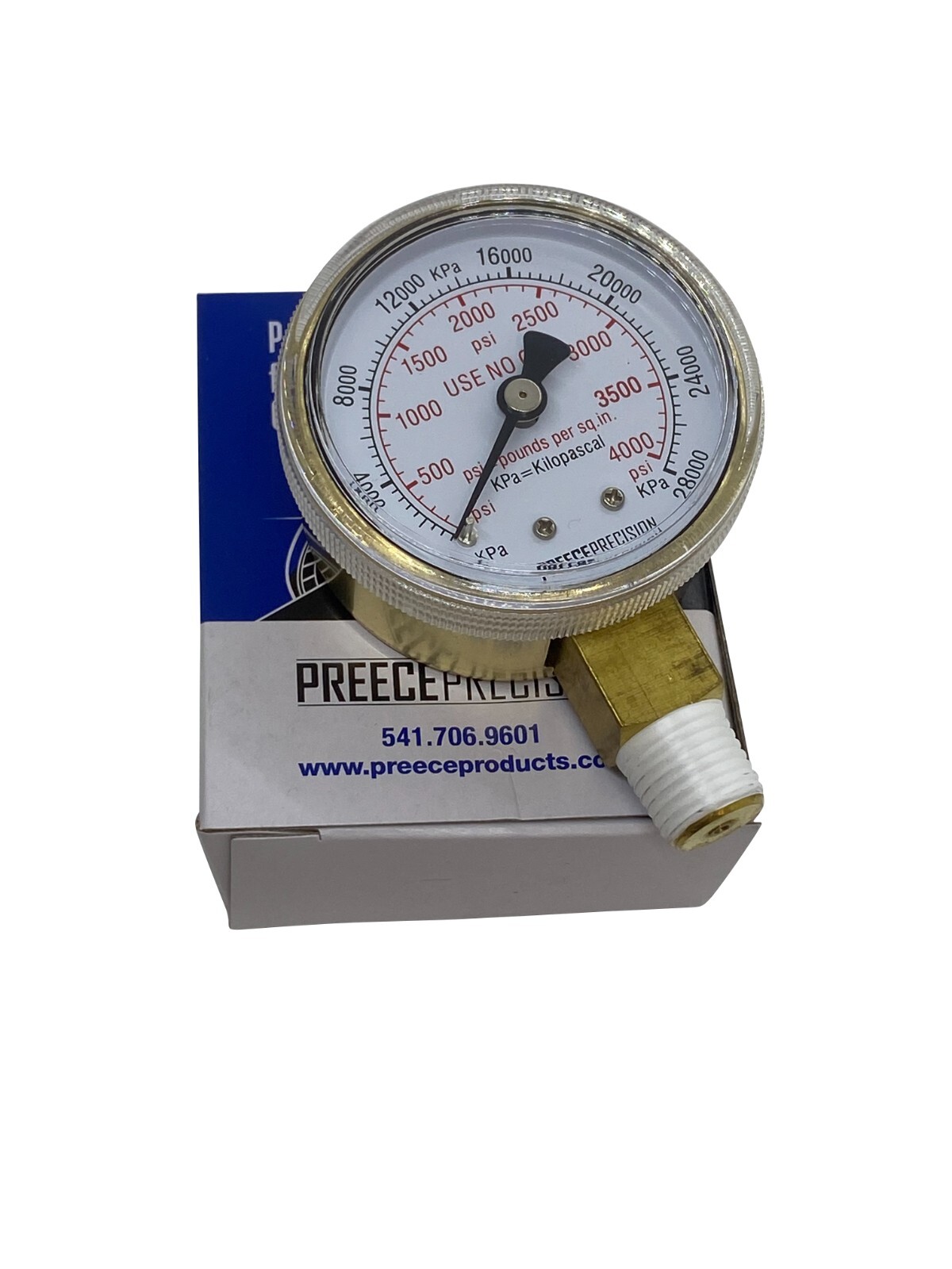 2″ Gas Regulator Gauge Set 200 & 4000 PSI 1/4″ NPT OXYGEN ARGON NITROGEN HELIUM