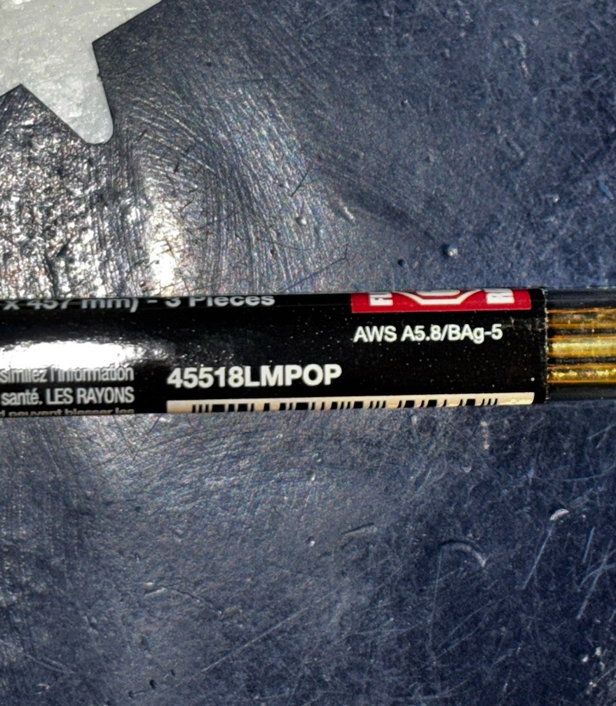 Harris Safety-Silv 45 High Silver Brazing Alloy 3/32″ x 18″ 45518LMPOP 3 Sticks