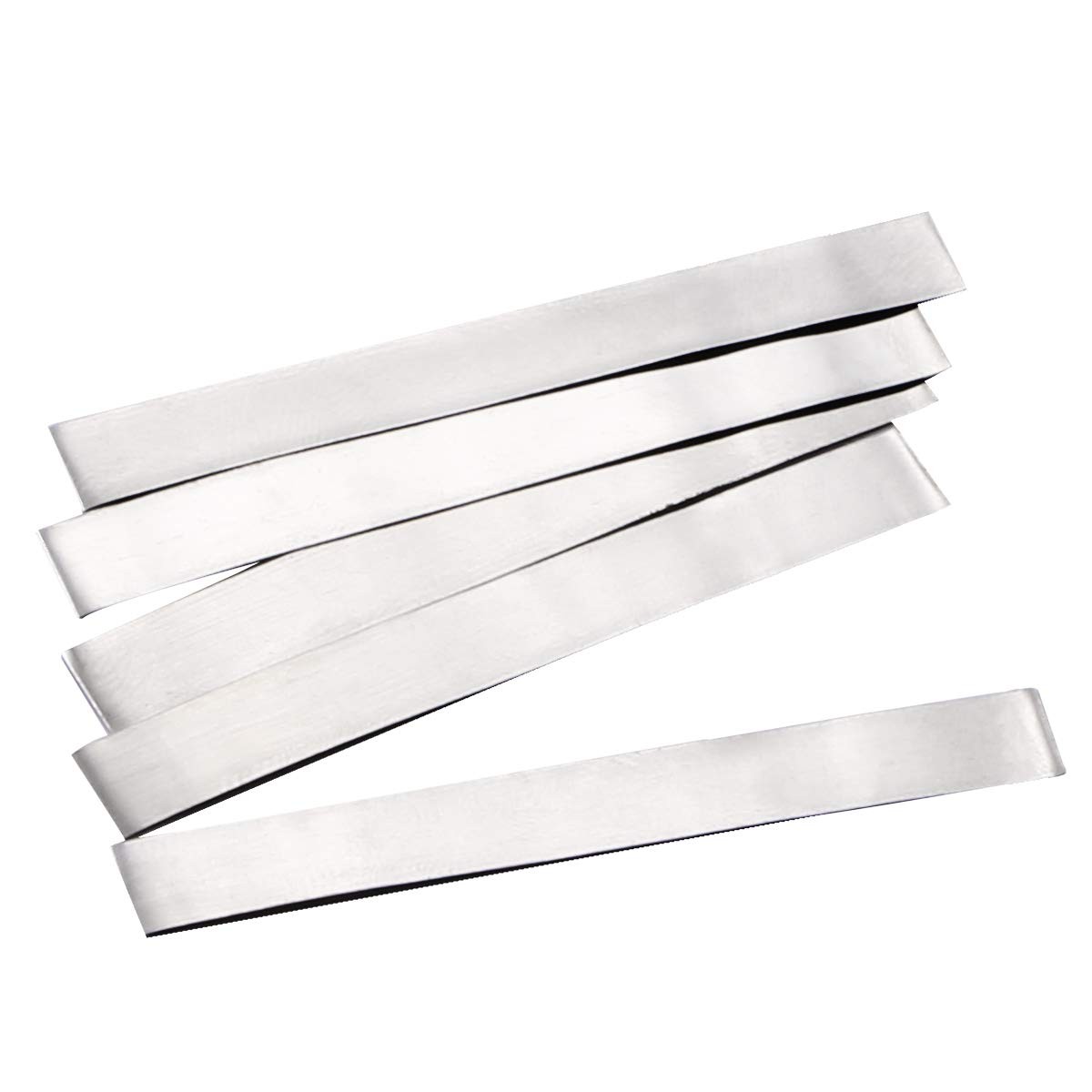 SHONAN Pure Nickel Strip 99.6% Nickel, 2 0.15 x 6 x 50 mm, 50 Pieces, Silver