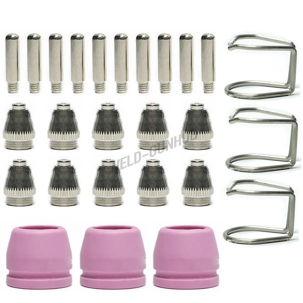 Electrode Tips Cup Consumables fits YESWELDER CUT-55DS CUT55DS 55A Plasma Cutter