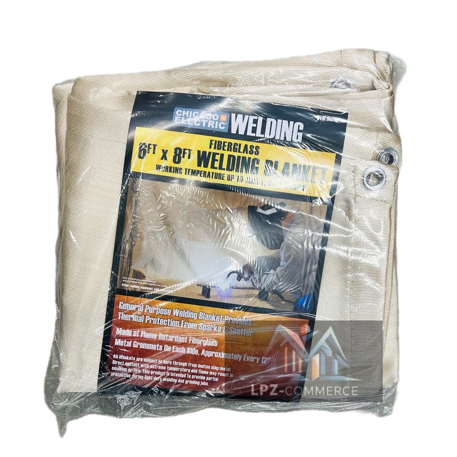 CHICAGO ELECTRIC 6 ft. x 8 ft. Fiberglass Welding Blanket