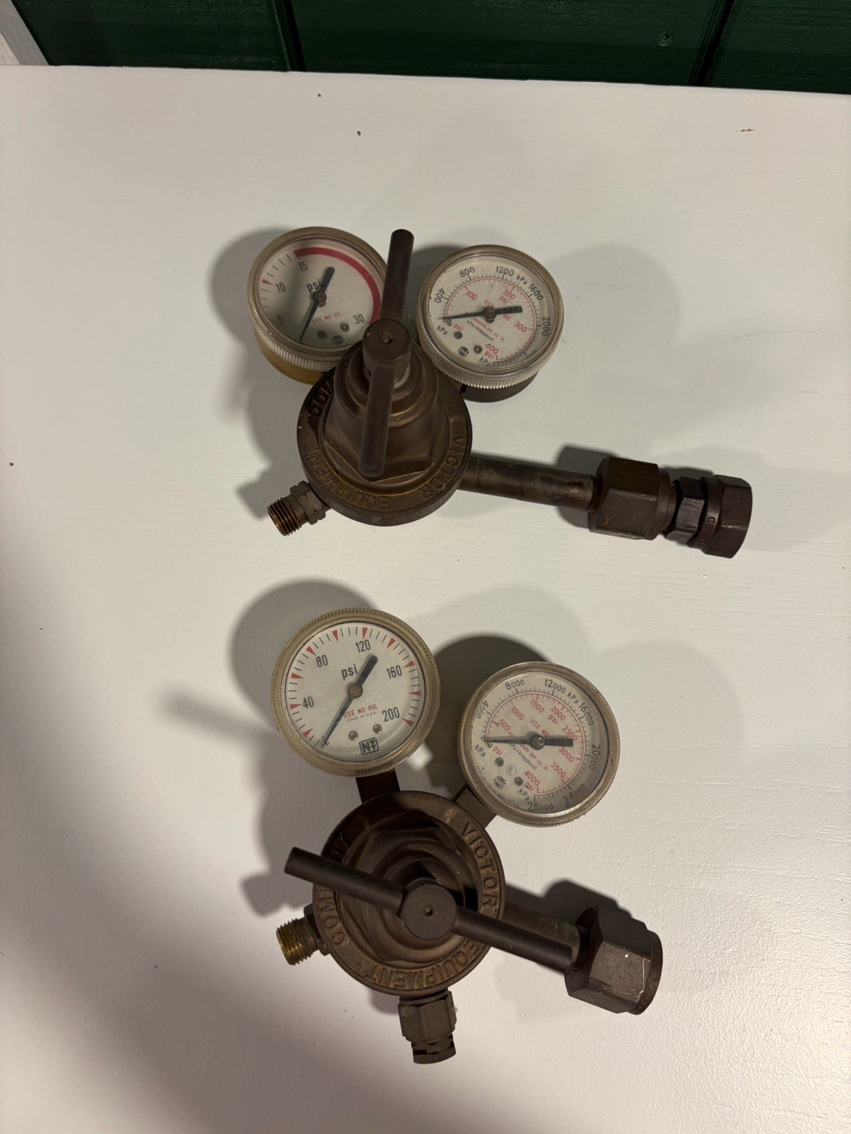 victor oxygen acetylene regulator set