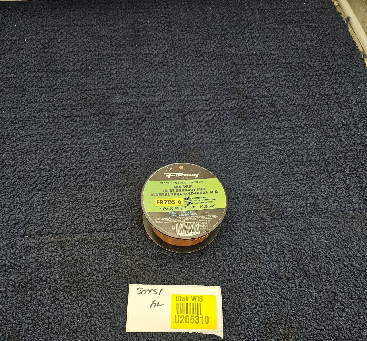 (QTY 2) Forney 42291 ER70S-6 Mild Steel MIG Welding Wire .030″ Dia. 2lbs. Spool