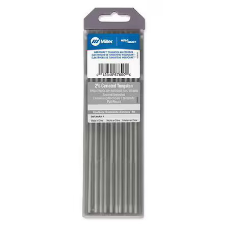 Miller Electric Wc116x7 7″ Tungsten Electrode 1/16″ Dia., Pk10