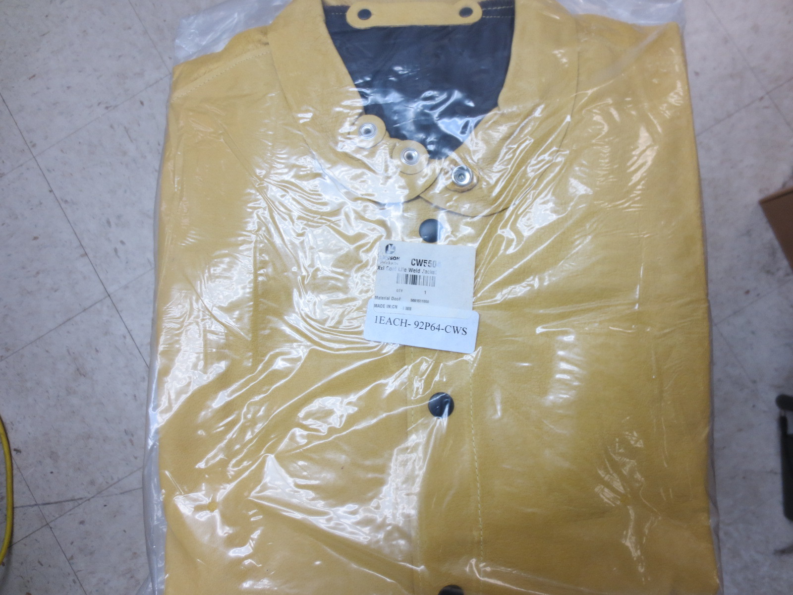 Cronatron (by Steiner) Lightweight Pigskin Welder’s Jacket-Size XXLarge (CW5504)