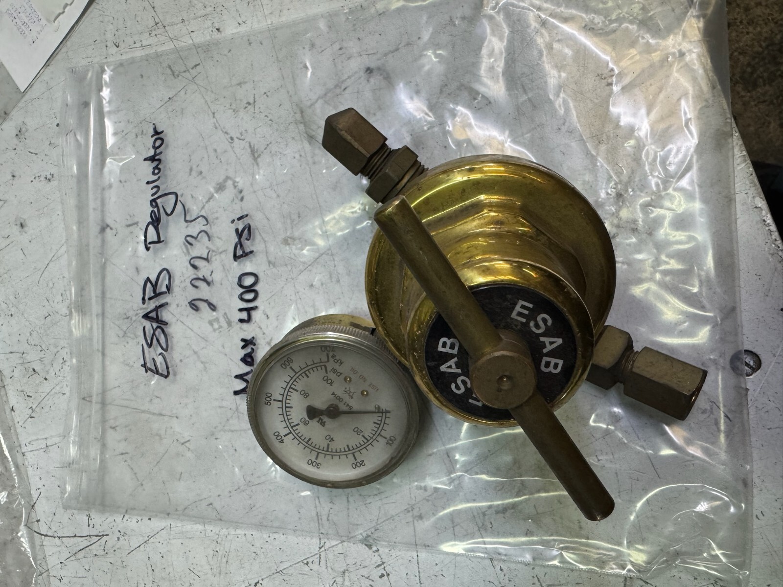 22235 Regulator 0-400 psi- Used Tested | ESAB Plasma Part