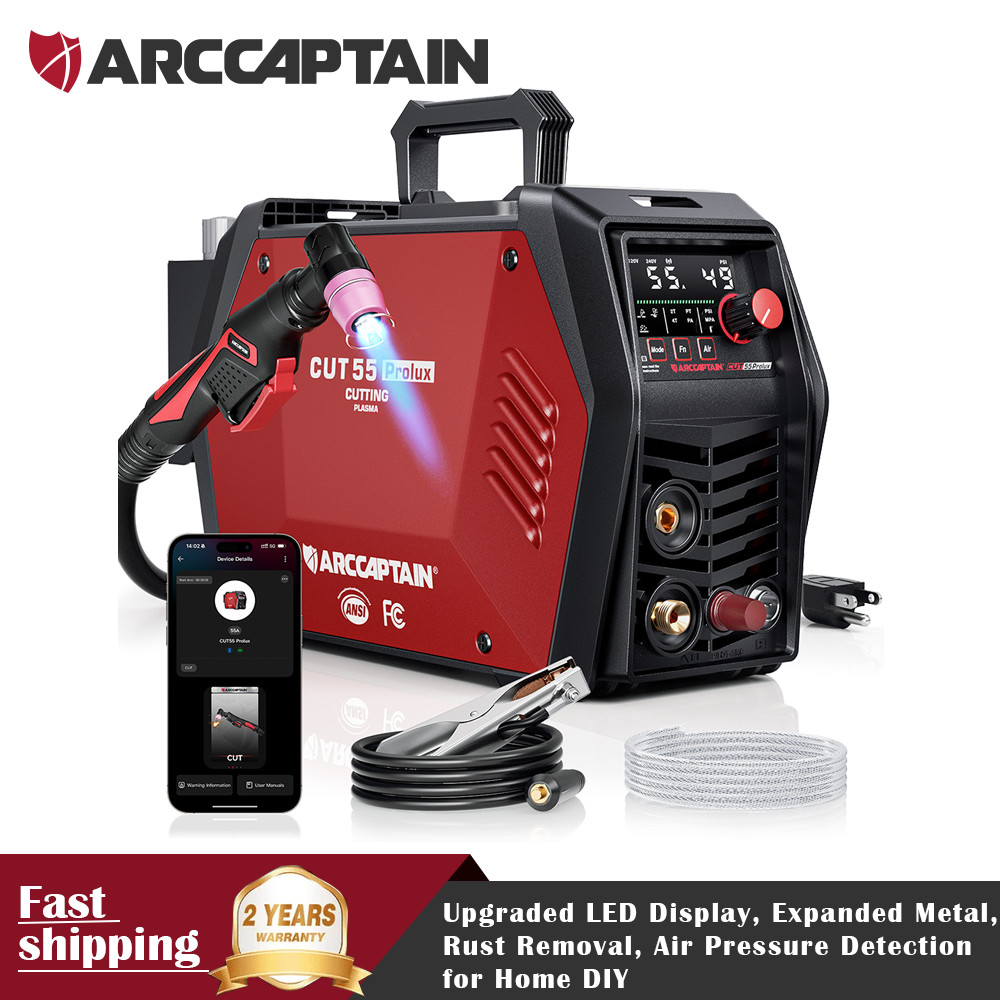 ARCCAPTAIN CUT55 Prolux Plasma Cutter 55 Amp Non-Touch Pilot Arc App Control