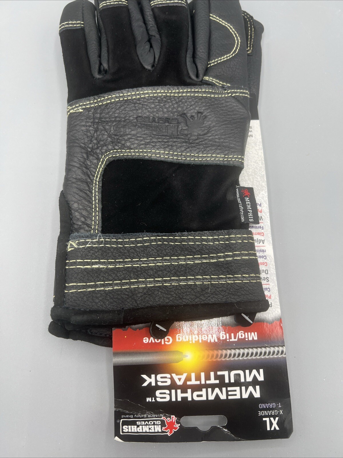 (6) Pair Welders Glove High Heat Premium Grain Cow Leather XL Welding Glove #975