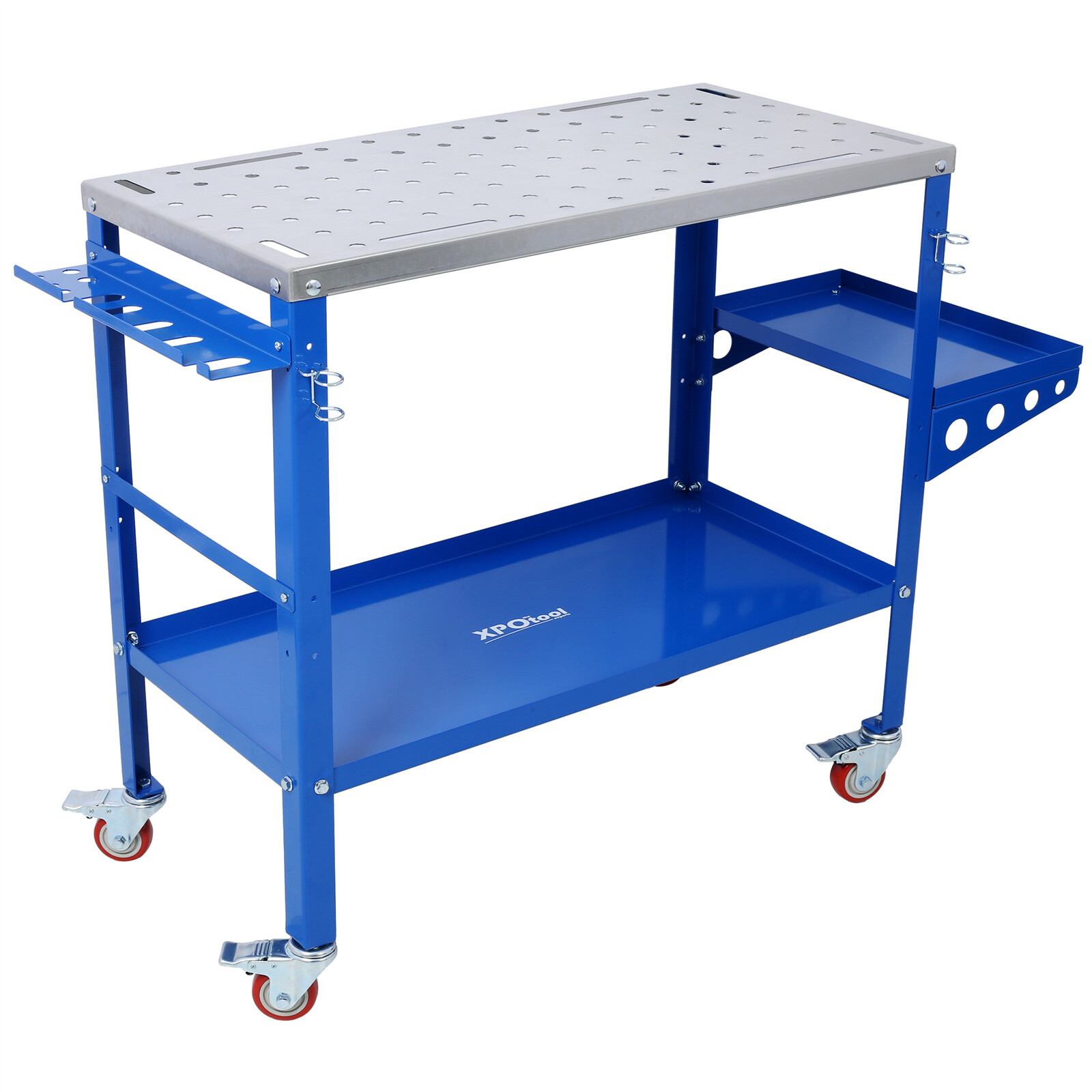 Foldable Steel Welding Table Adjustable Angle & Height 1200lbs Capacity 36″x18″