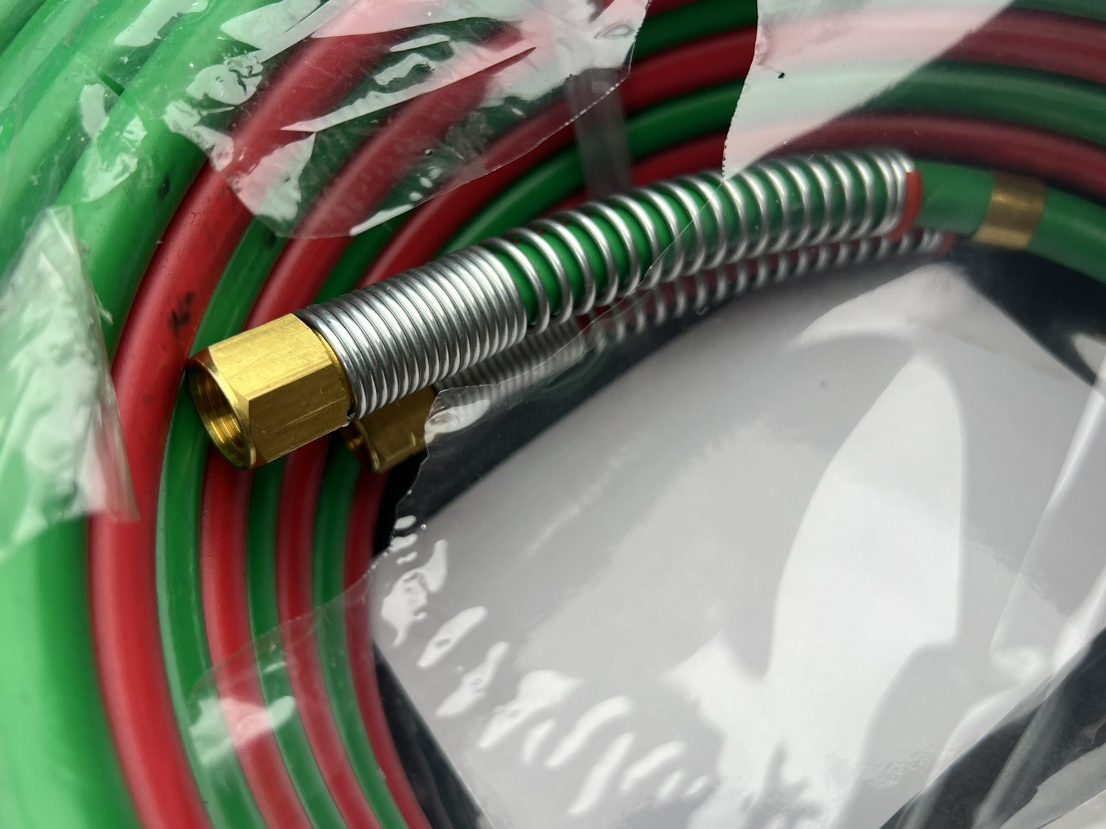 RX WELD 50 FT 1/4″ Oxy Acetylene Welding Hose with 9/16″-18 B Fittings