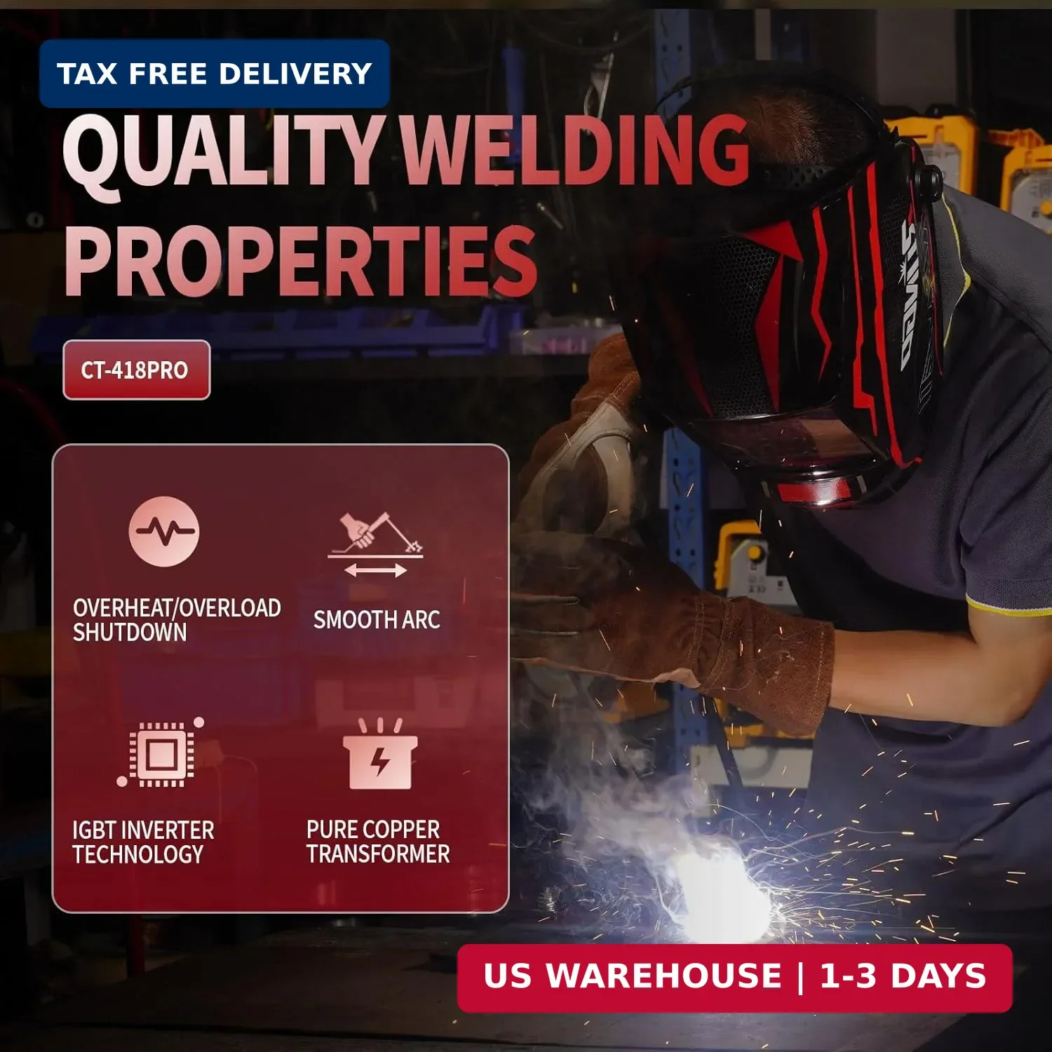 Plasma Cutter Welder Combo Gas MIG/Gasless MIG/HF TIG/Stick/CUT 5 in 1 Aluminum