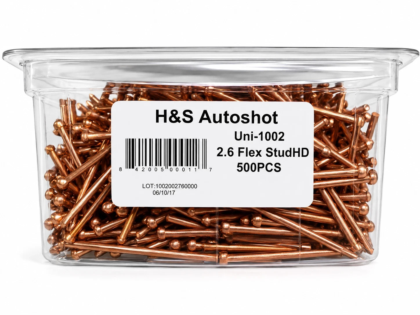 TWO PACK Uni-Spotter Heavy Welding Studs Flexpert HD # 1002 2.6MM 500 Pcs
