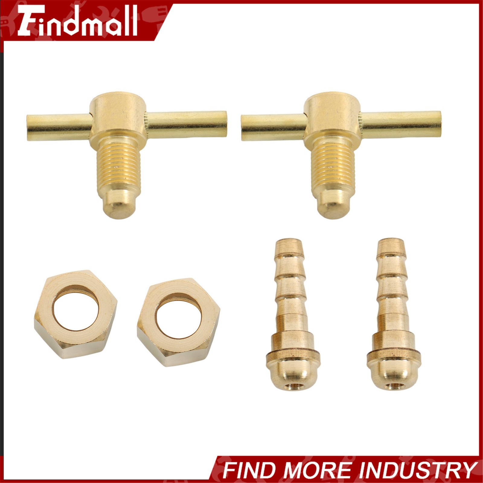 Findmall Solid Brass Oxygen and Acetylene Regulators, CGA540 and CGA200