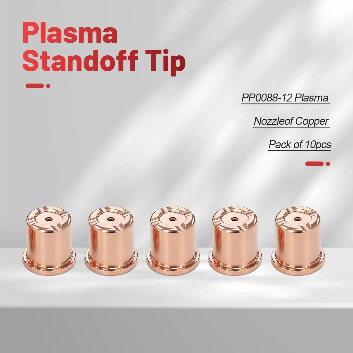 Plasma 14344 Electrode, 12814 Nozzle Tips 40-60Amp, 1510 Swirl Ring, 5710171 Shi
