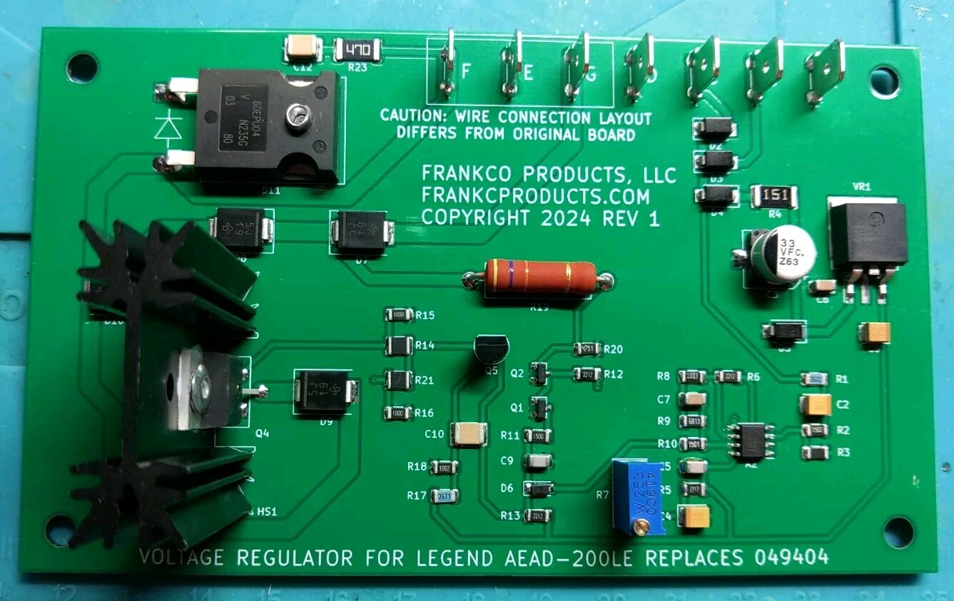 Replacement for Miller 049404 Regulator Board For Legend AEAD-200LE,Blue Charger