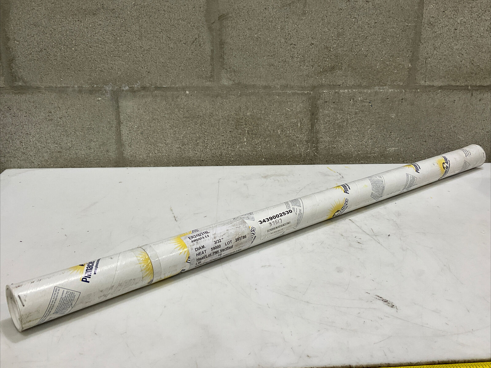 PINNACLE ALLOY ER316/317L AWS/SFA 5.9 ELECTRODE WELDING ROD 3/32” 10 LB 373