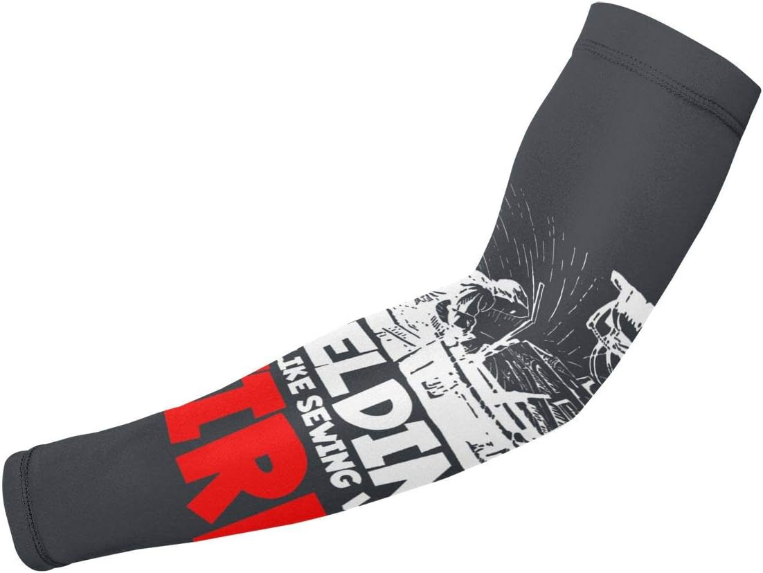 WAYMAY Welding It’S like Sewing Arm Sleeves for Men and Women 1-Pairs Anti-Slip