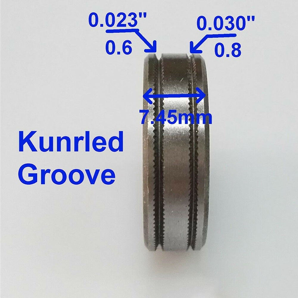 MIG WIRE FEED ROLLER DRIVE WHEEL SQUARE V KNURLED WELDING 0.6/0.8/.023-.030