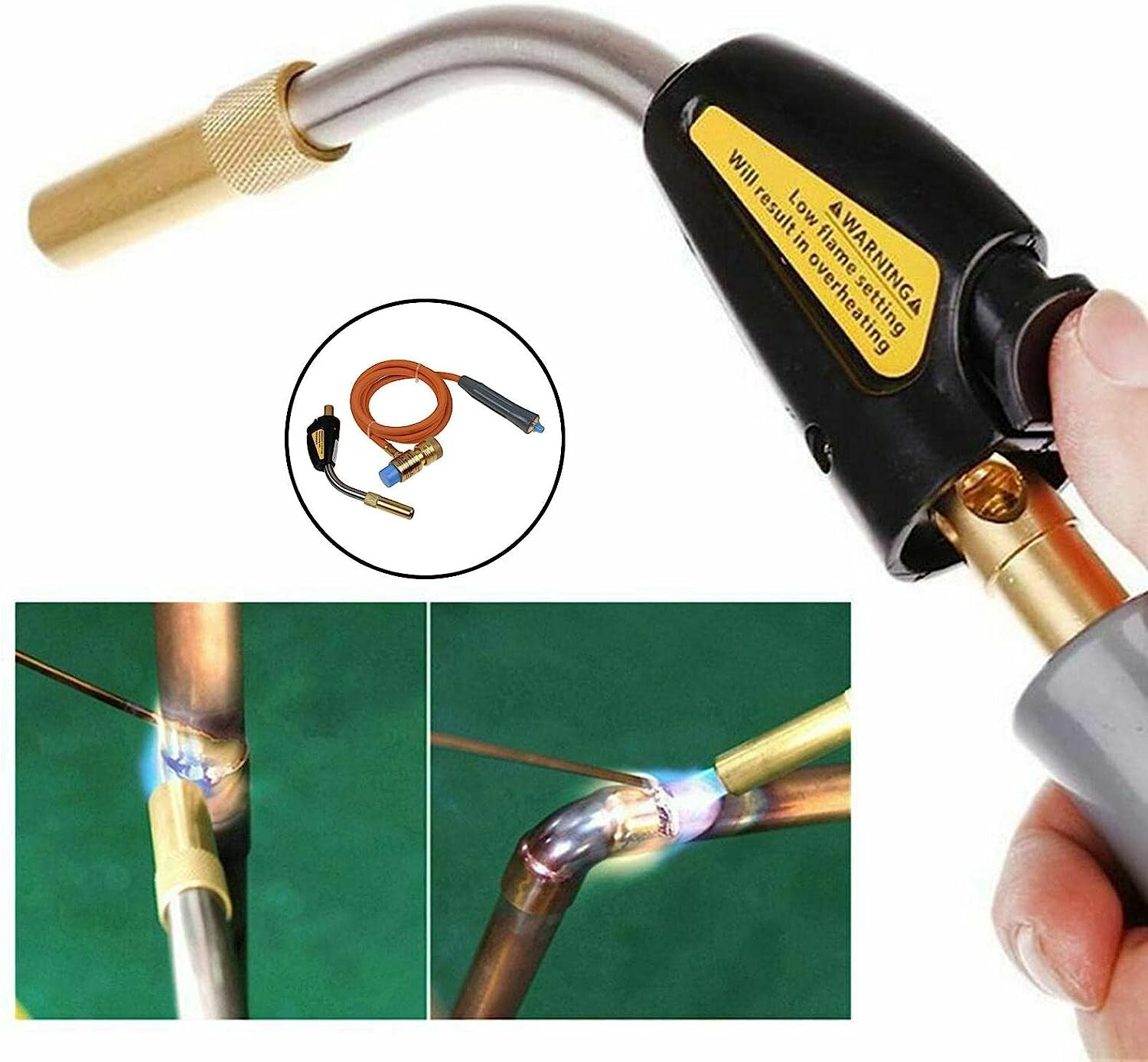 Pro Mapp Propane Self-Igniting Gas Welding Torch Stainless Steel Head W/5ft Hose