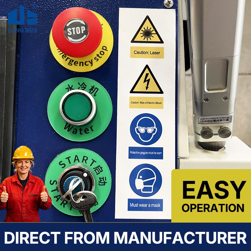 US Stock 2KW 4-in-1 Handheld Fiber Laser Welder Welding Cleaning Cutting Machine