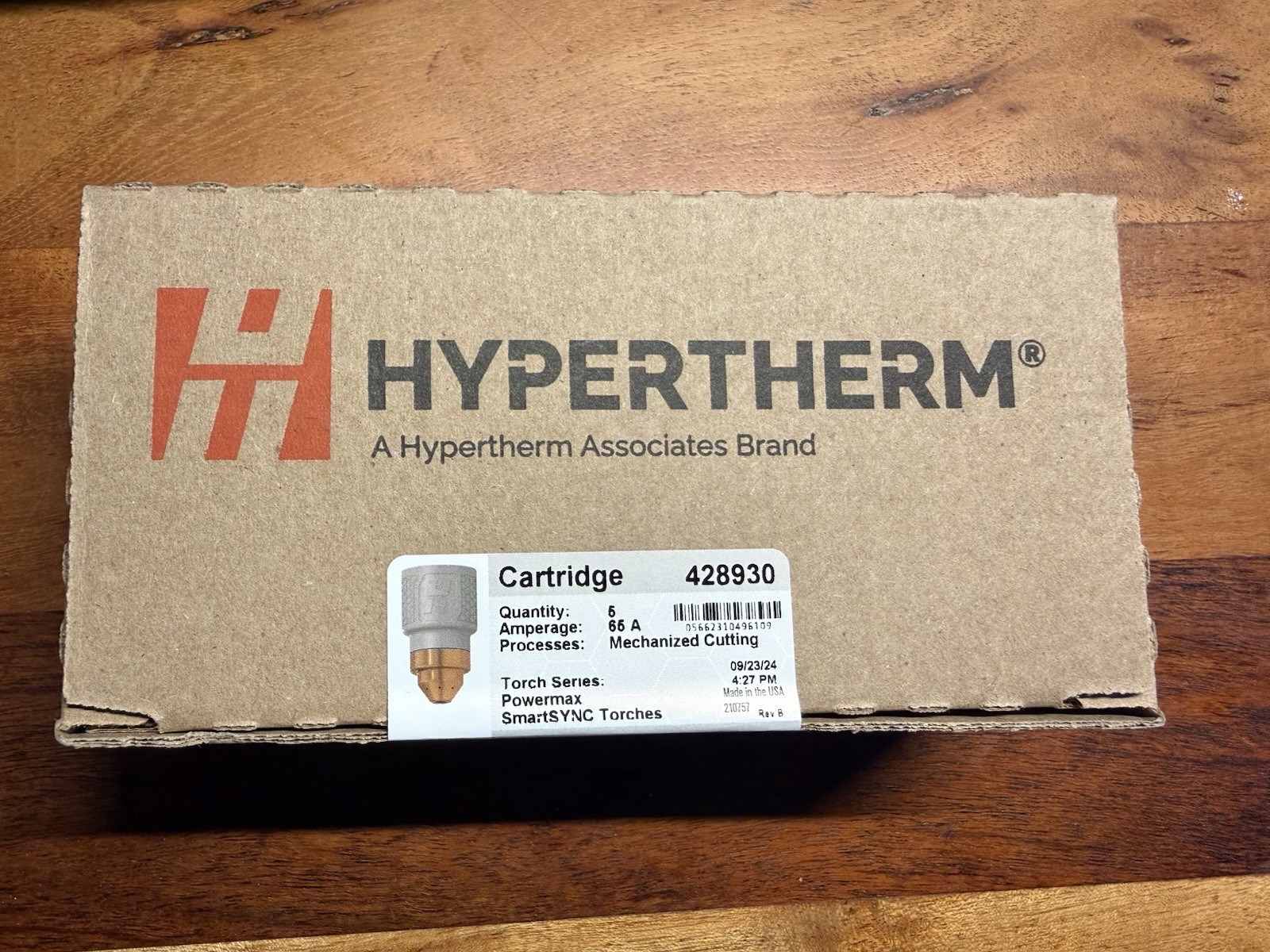 Package of 5x Hypertherm SmartSYNC Cartridge 65 A Mechanized Cutting 428930