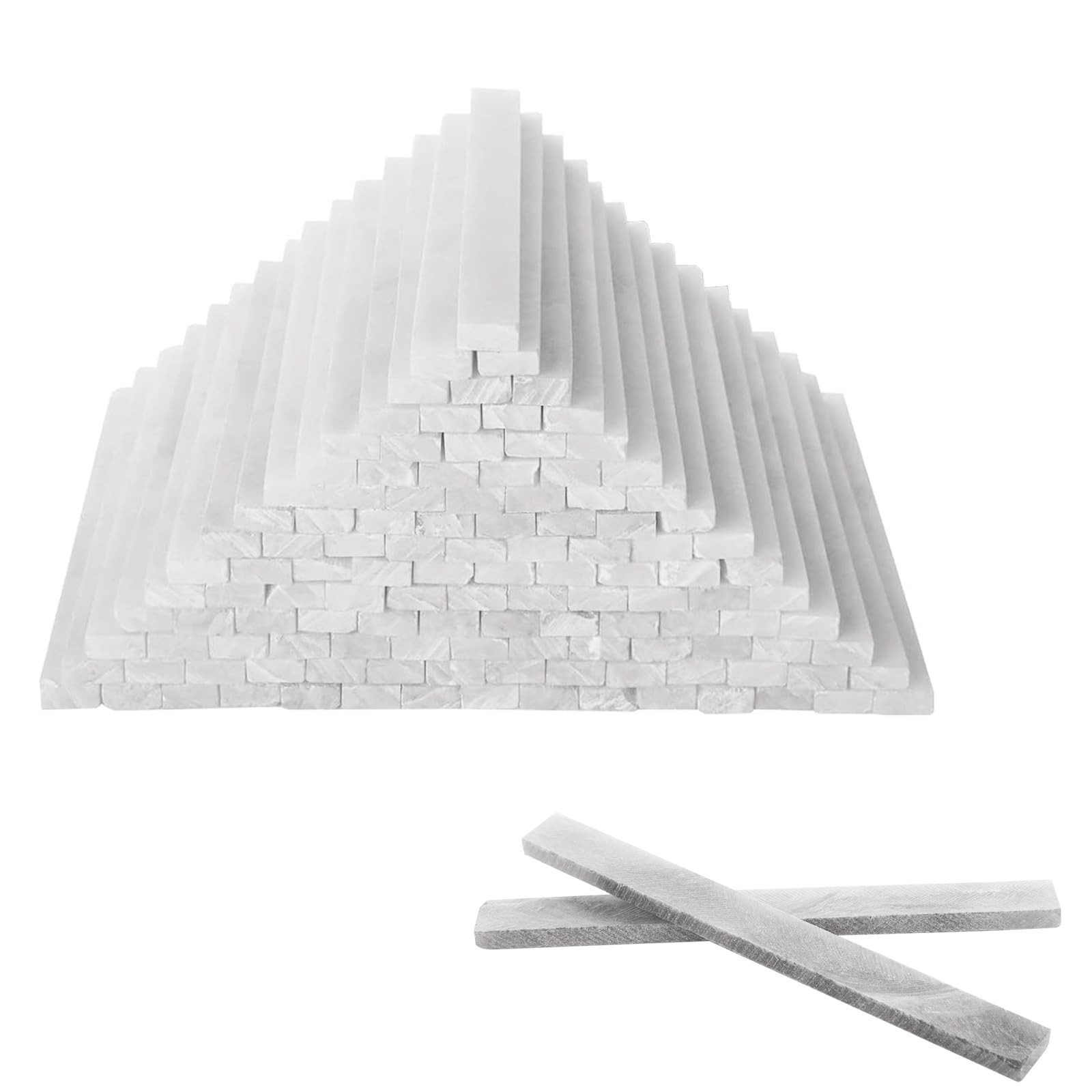 200Pcs Flat Soapstone Pen Welding White Refills Soap Stones Chalk…