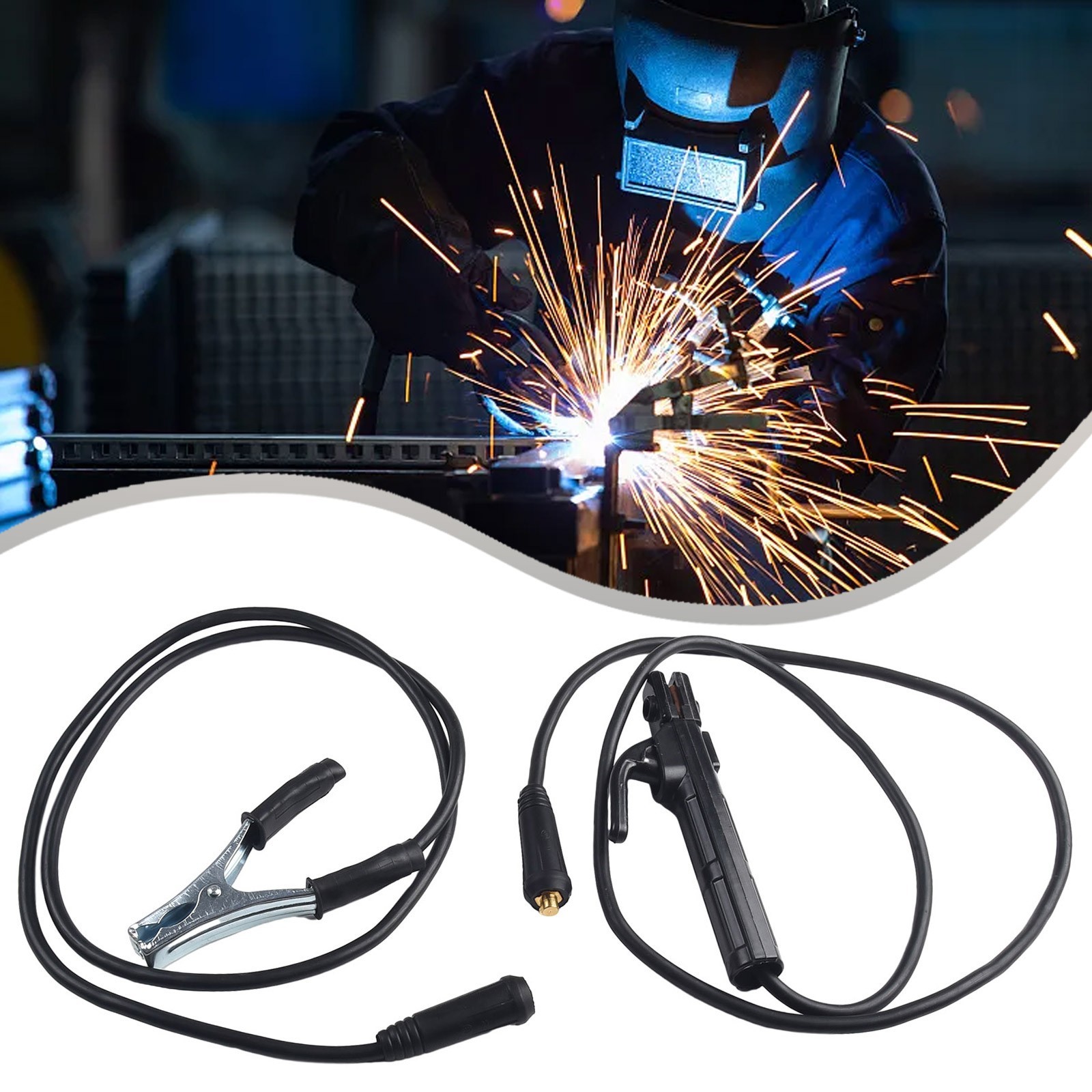 Clamp Wire Grounding 1.5M Cable 1.5m / 59.06inch 10-25 200A