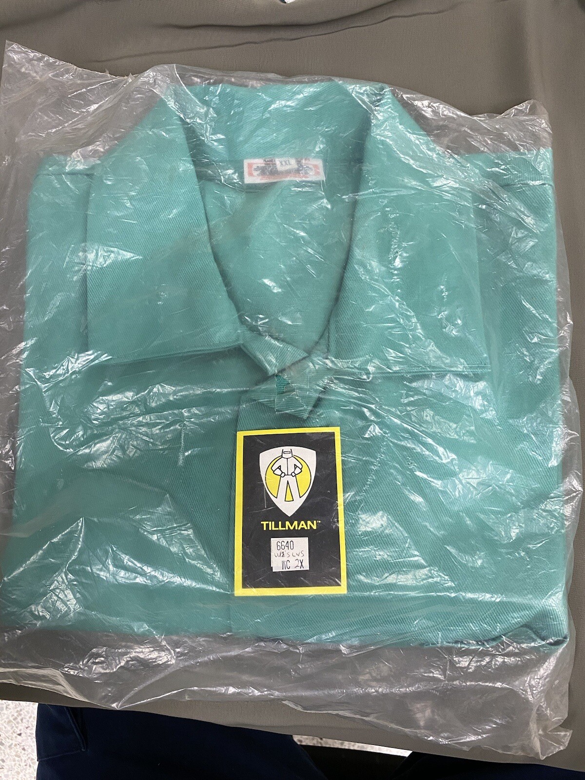 Tillman Welding Shirt Mens 2XL FR Button Up Shirt 6640 WC 100% Cotton Westex