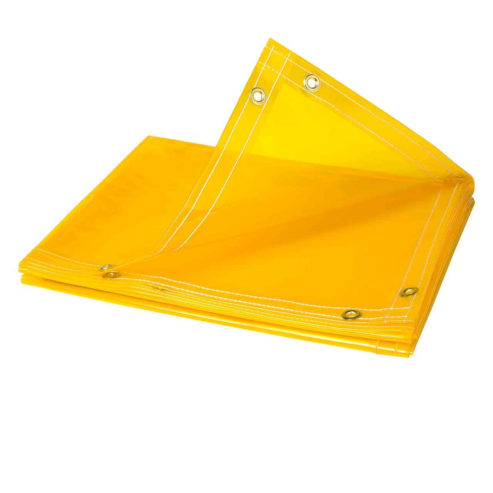 Swaby Transparent Vinyl Welding Curtain 14 Mil, 6′ x 6′ – Yellow