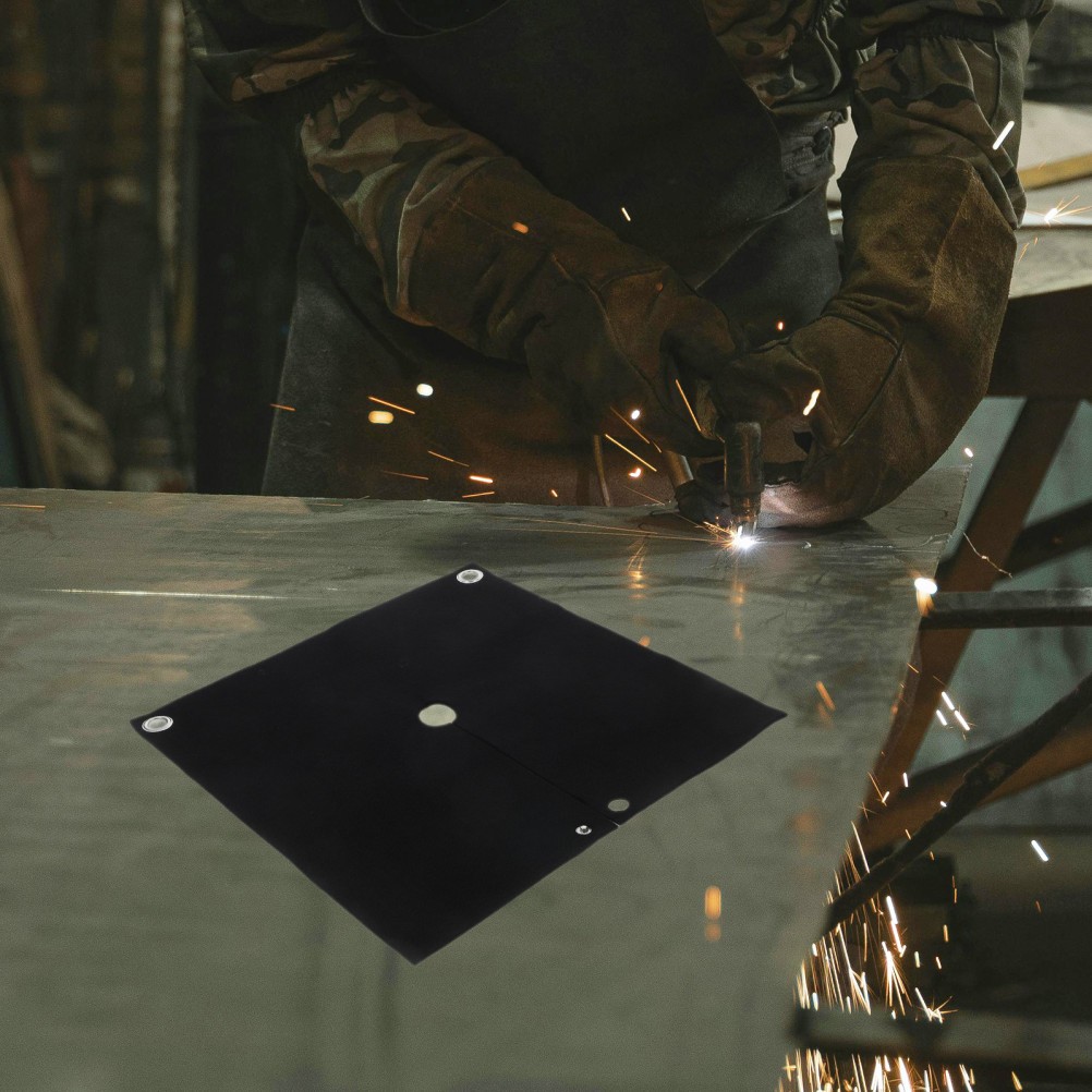 Welding Protective Black Felt Blanket Fireproof Insulation Mat Flame Resistant