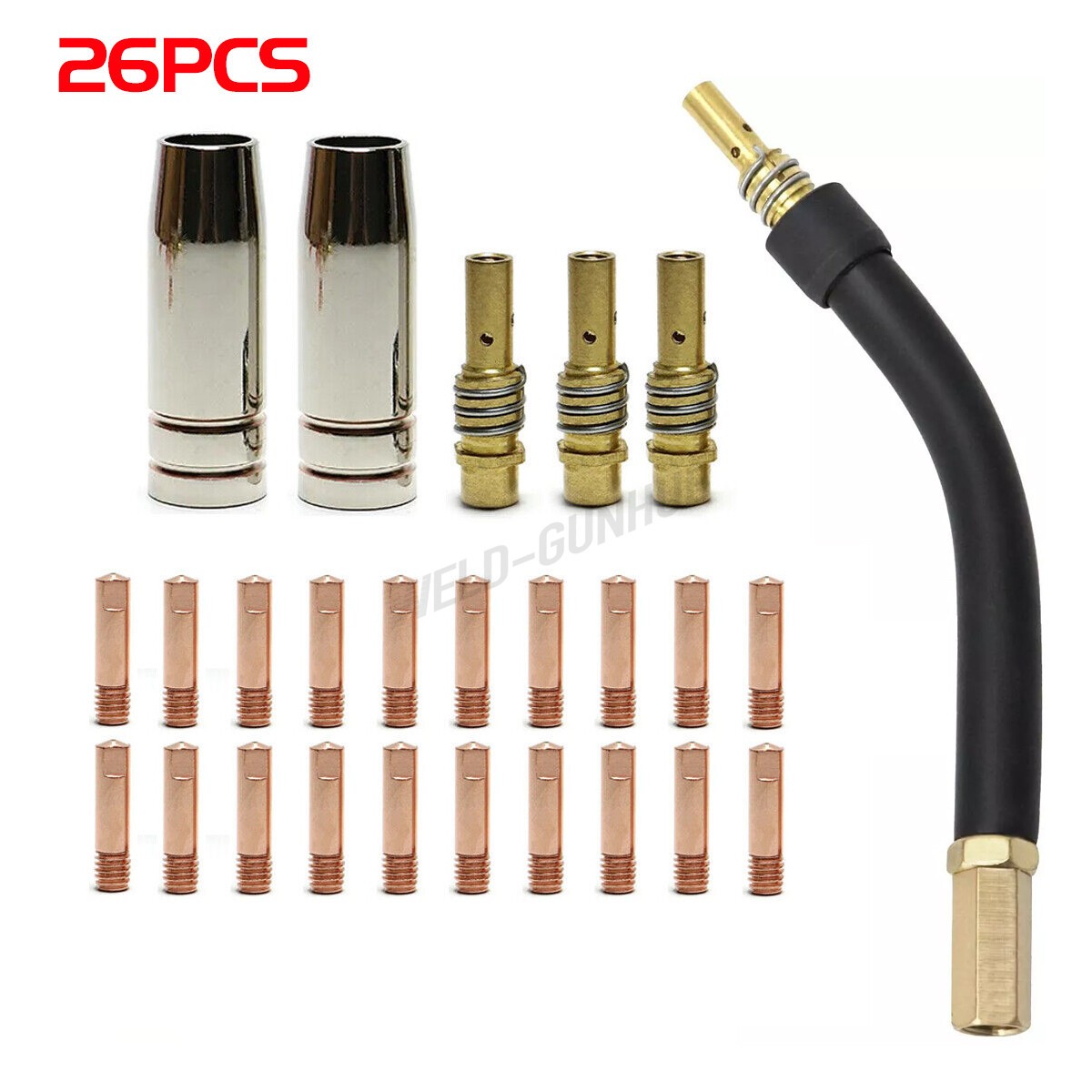 tip nozzle Swan Neck Kit fits Everlast Power i-MIG140E 200E 200 Welder MIG Guns
