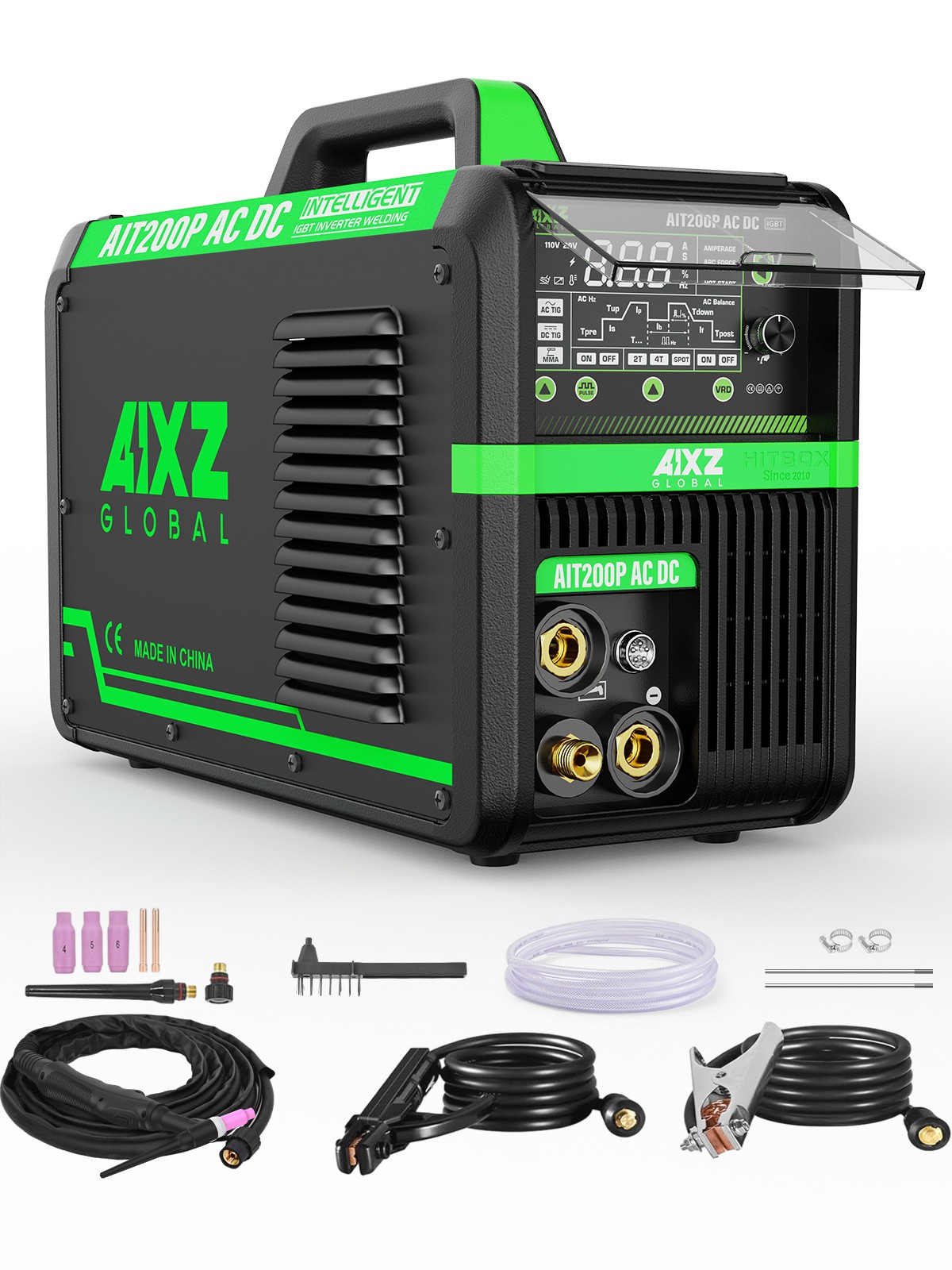 AIXZ 200A Aluminium AC DC 5IN1 TIG Welder Pulse Spot HF TIG/MMA Welding Machine