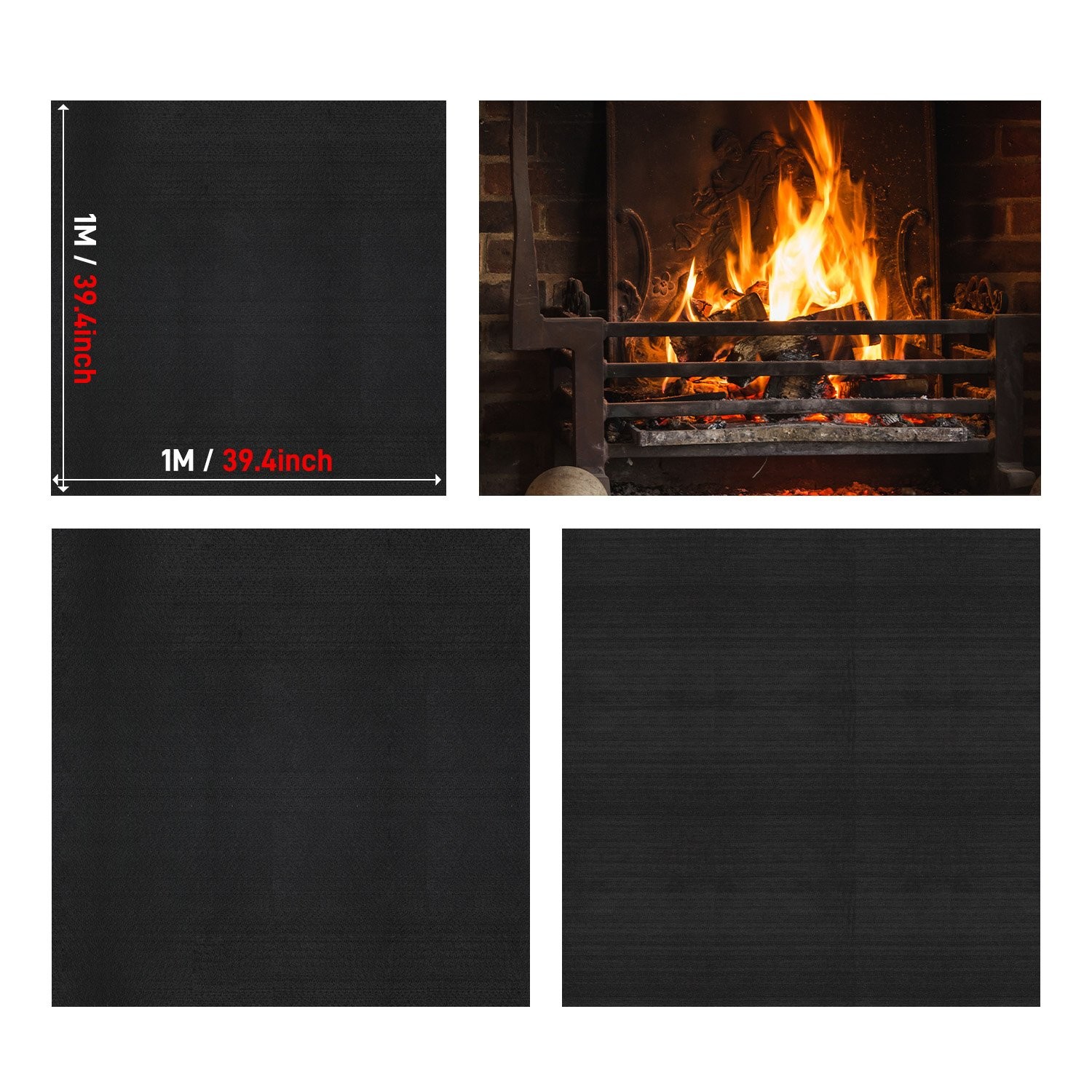 Safety Welding Fire Blanket for Construction Site Use Fireproof Carpet 40x40in