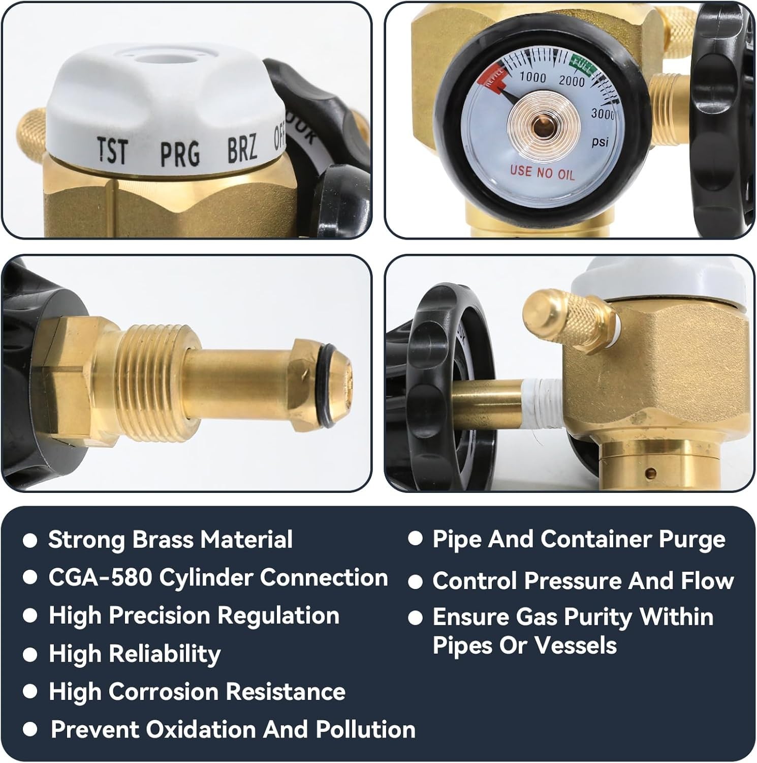 Hybrid Nitrogen Purge Control Valve VN-500 – Precision Flow & Pressure Regulator